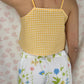 Top Vichy Jaune