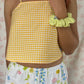 Top Vichy Jaune