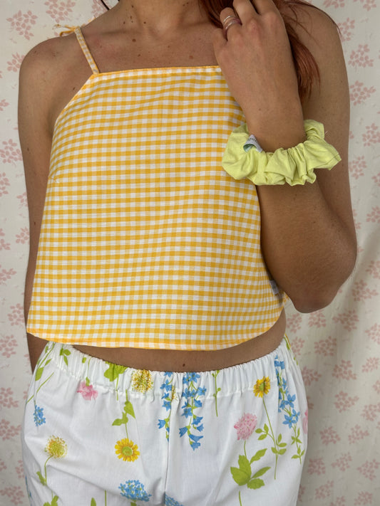 Top Vichy Jaune
