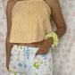Top Vichy Jaune