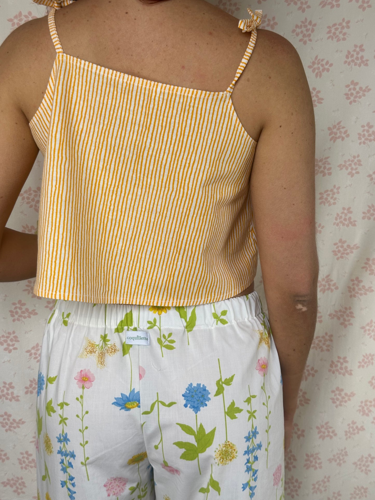 Top Vichy Jaune