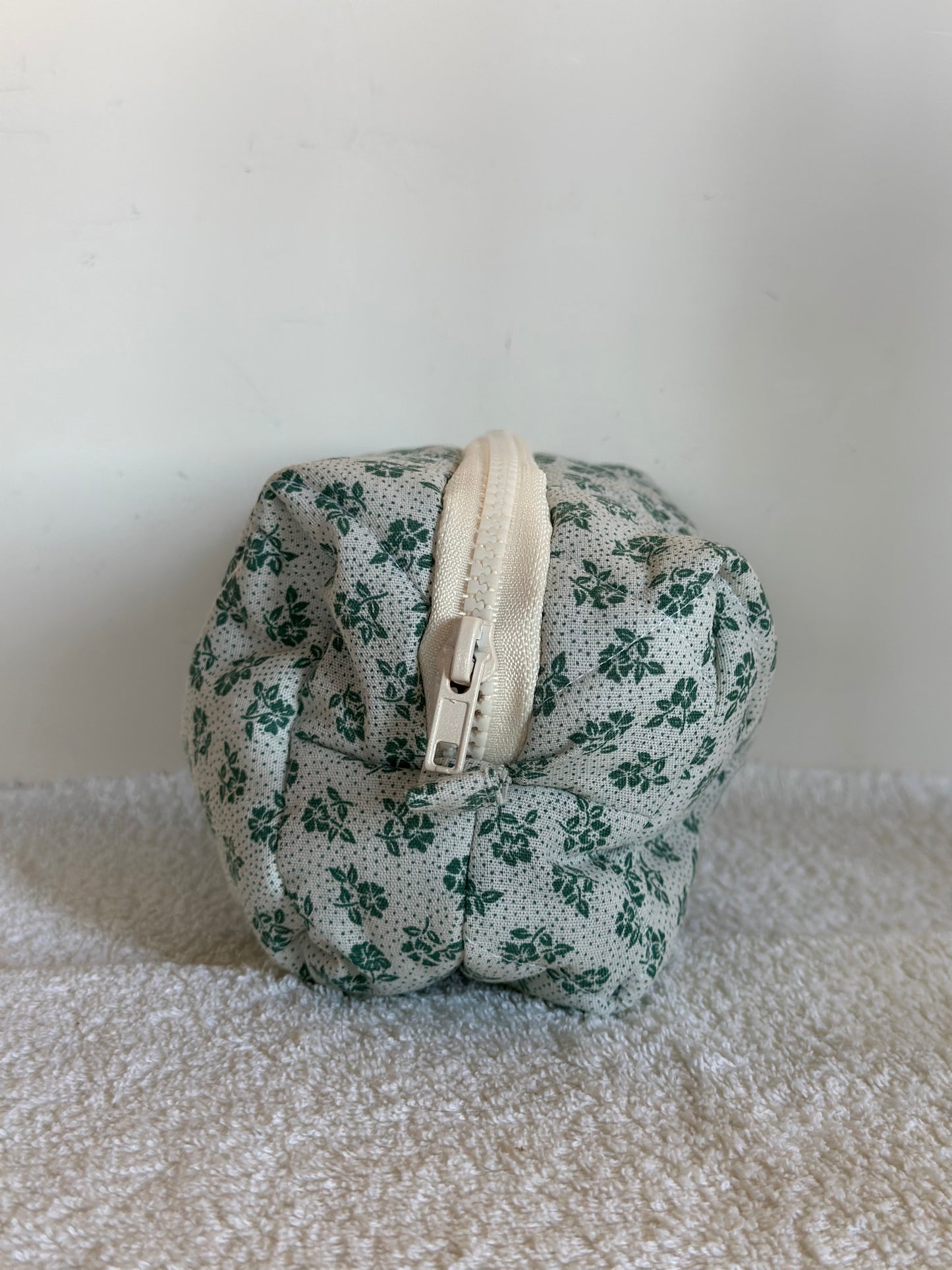 Trousse de toilette Fleurs Verte