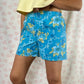Short Fleurs Bleu