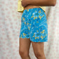Short Fleurs Bleu