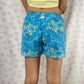 Short Fleurs Bleu