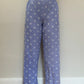 Pantalon Vichy Bleu Fleurs