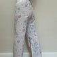 Pantalon Fleurs Bleu Lila