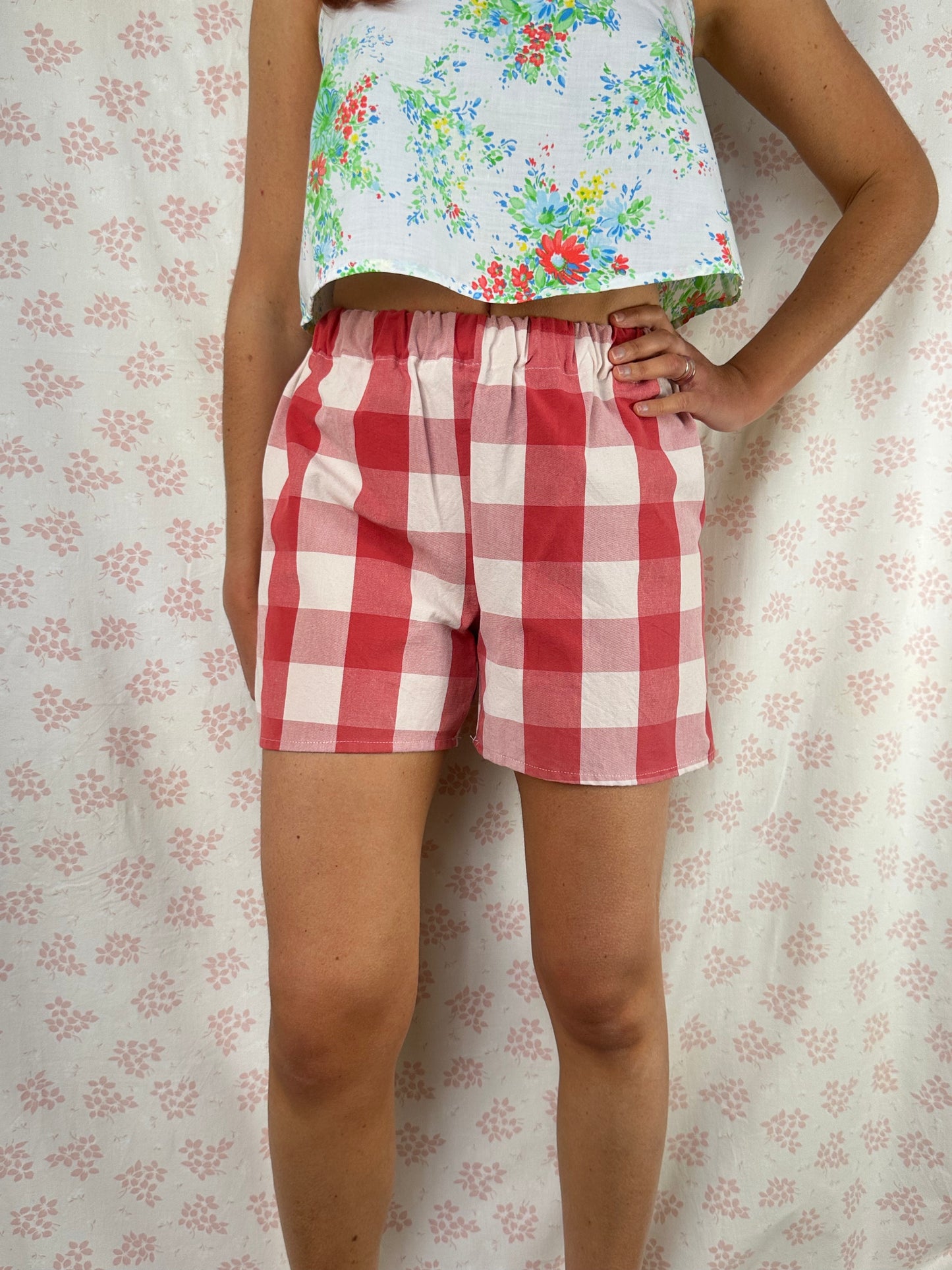 Short Vichy Rouge
