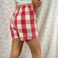 Short Vichy Rouge