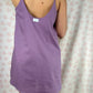 Robe Bretelle Uni Violet