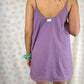 Robe Bretelle Uni Violet