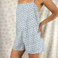 Combishort Fleurs Bleu
