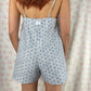 Combishort Fleurs Bleu