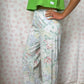 Pantalon Blanc Fleurs