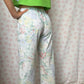 Pantalon Blanc Fleurs