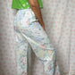 Pantalon Blanc Fleurs