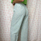 Pantalon Fleurs Bleu et Vert