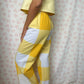 Pantalon Carreaux Jaune