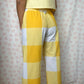 Pantalon Carreaux Jaune