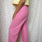 Pantalon Rose Petites Fleurs