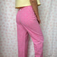 Pantalon Rose Petites Fleurs