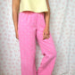 Pantalon Rose Petites Fleurs