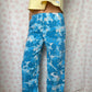 Pantalon Fleurs Bleu