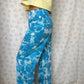 Pantalon Fleurs Bleu