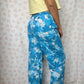Pantalon Fleurs Bleu