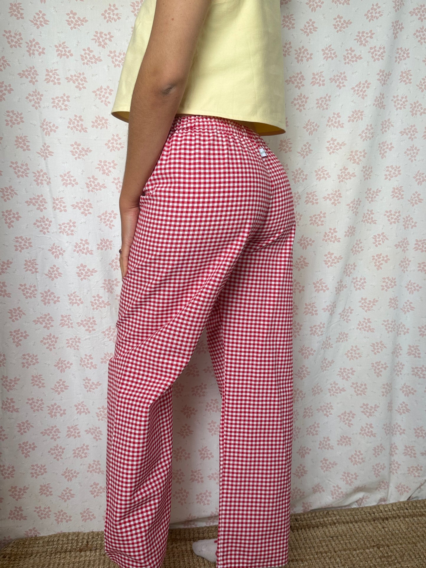 Pantalon Vichy Rouge