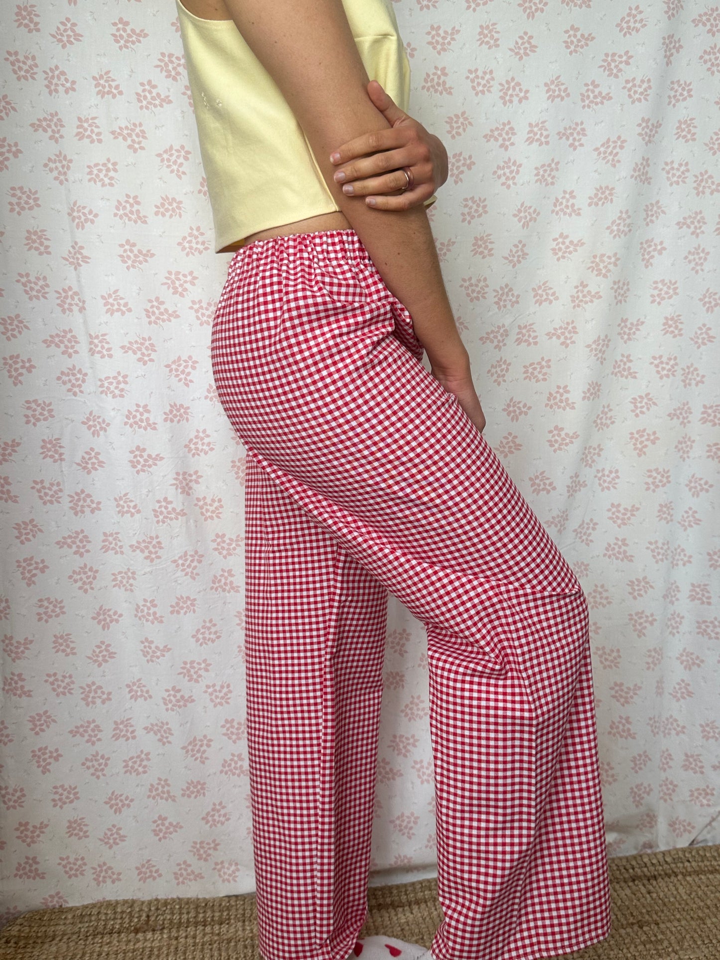 Pantalon Vichy Rouge