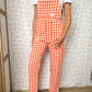 Salopette Vichy Orange
