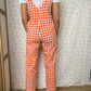 Salopette Vichy Orange