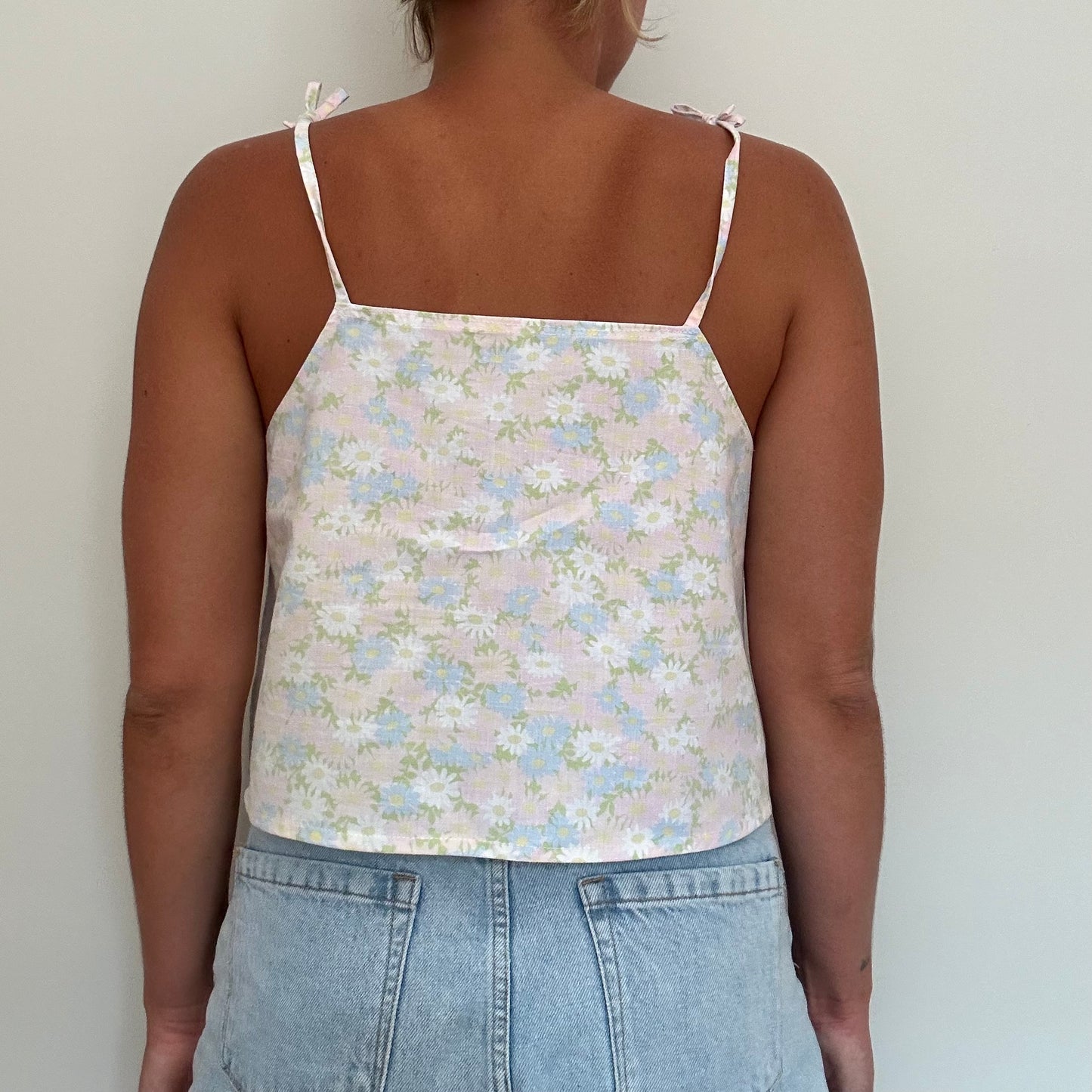 Top Fleurs Pastel