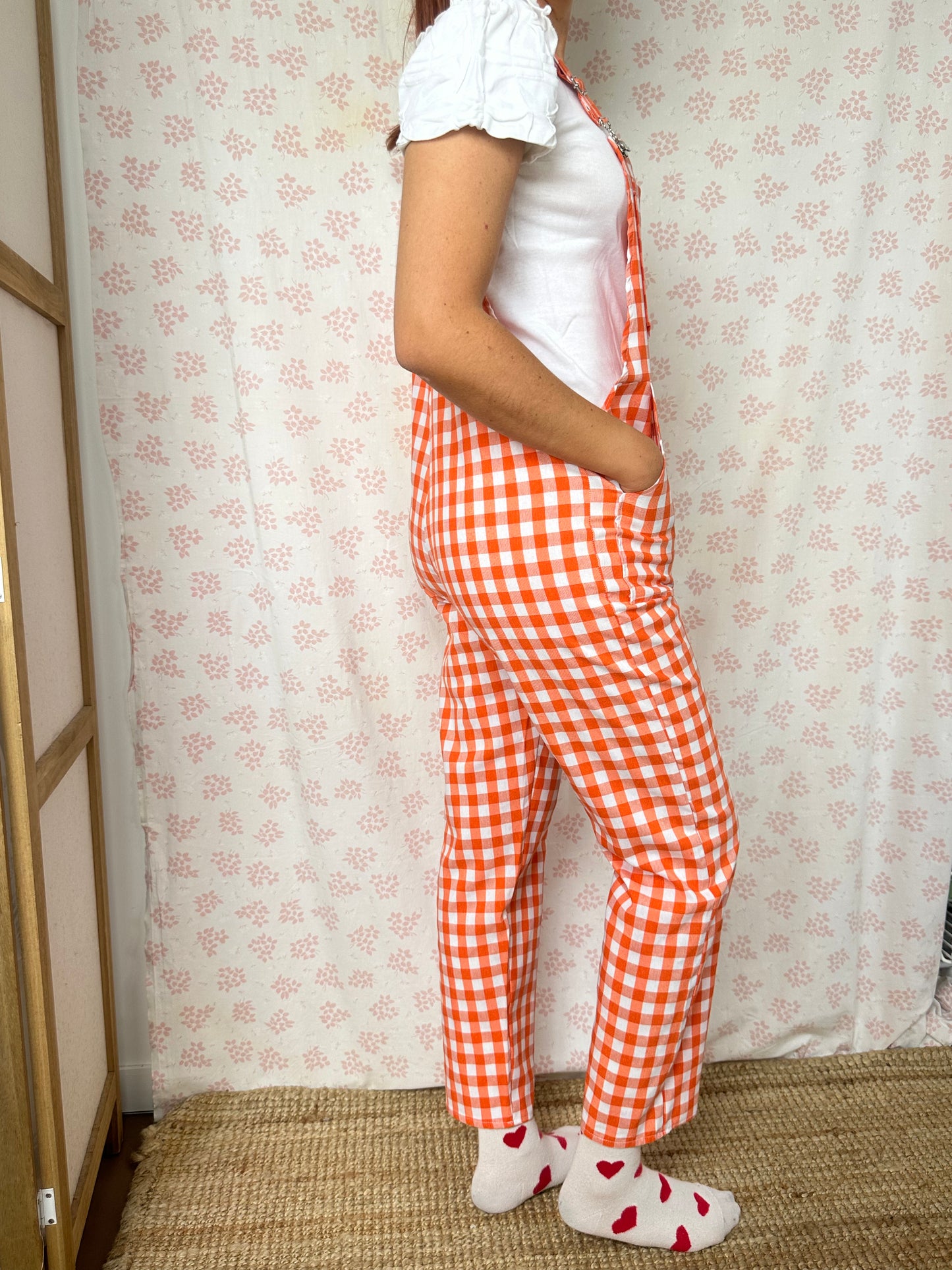 Salopette Vichy Orange