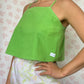 Top Vert à Fleurs