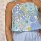 Top Fleurs Bleu