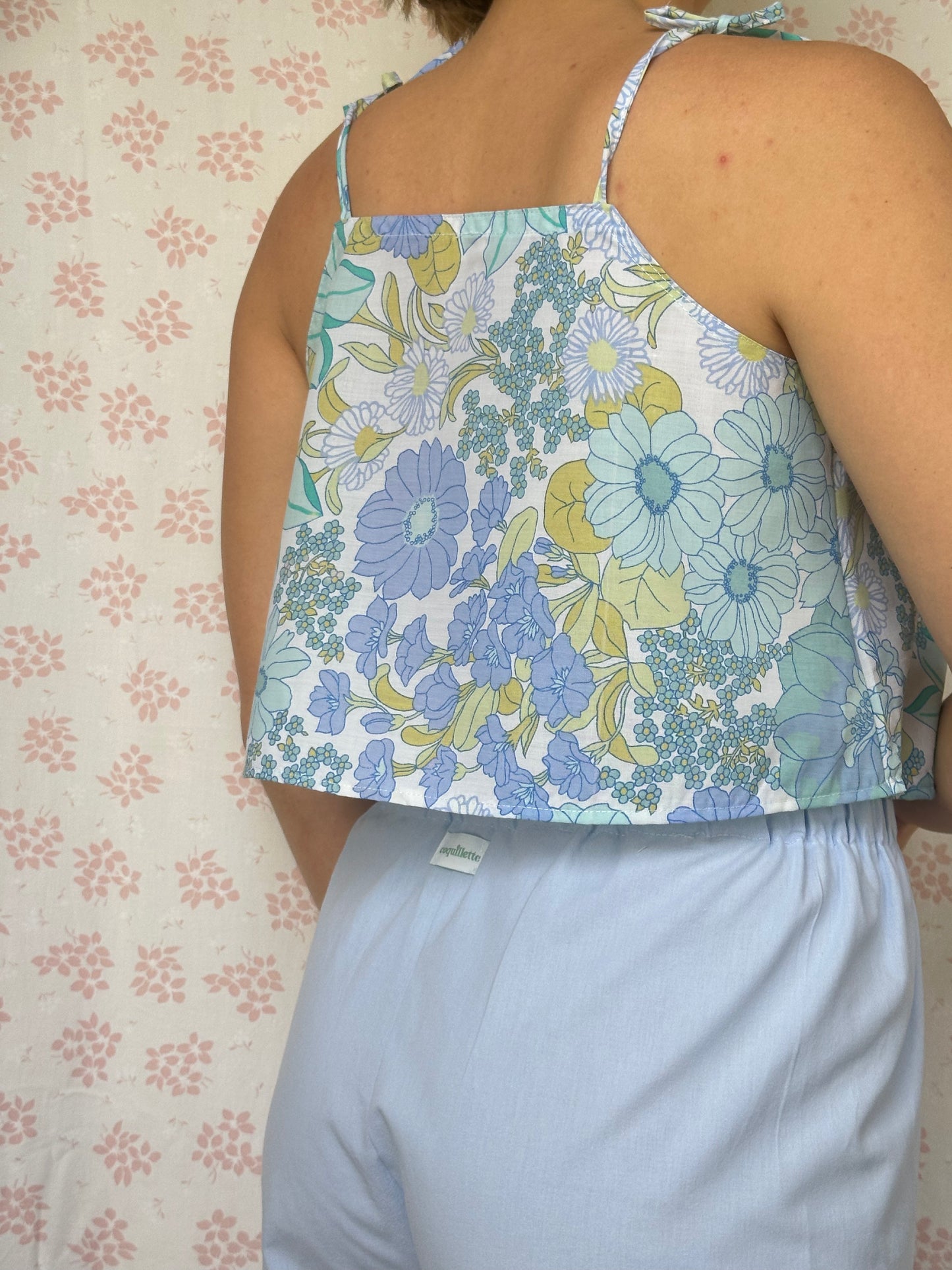 Top Fleurs Bleu