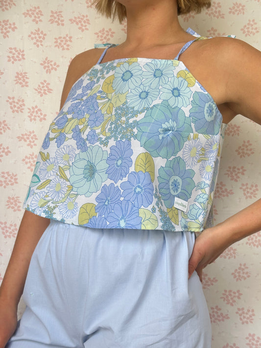 Top Fleurs Bleu