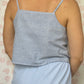 Top Vichy Bleu