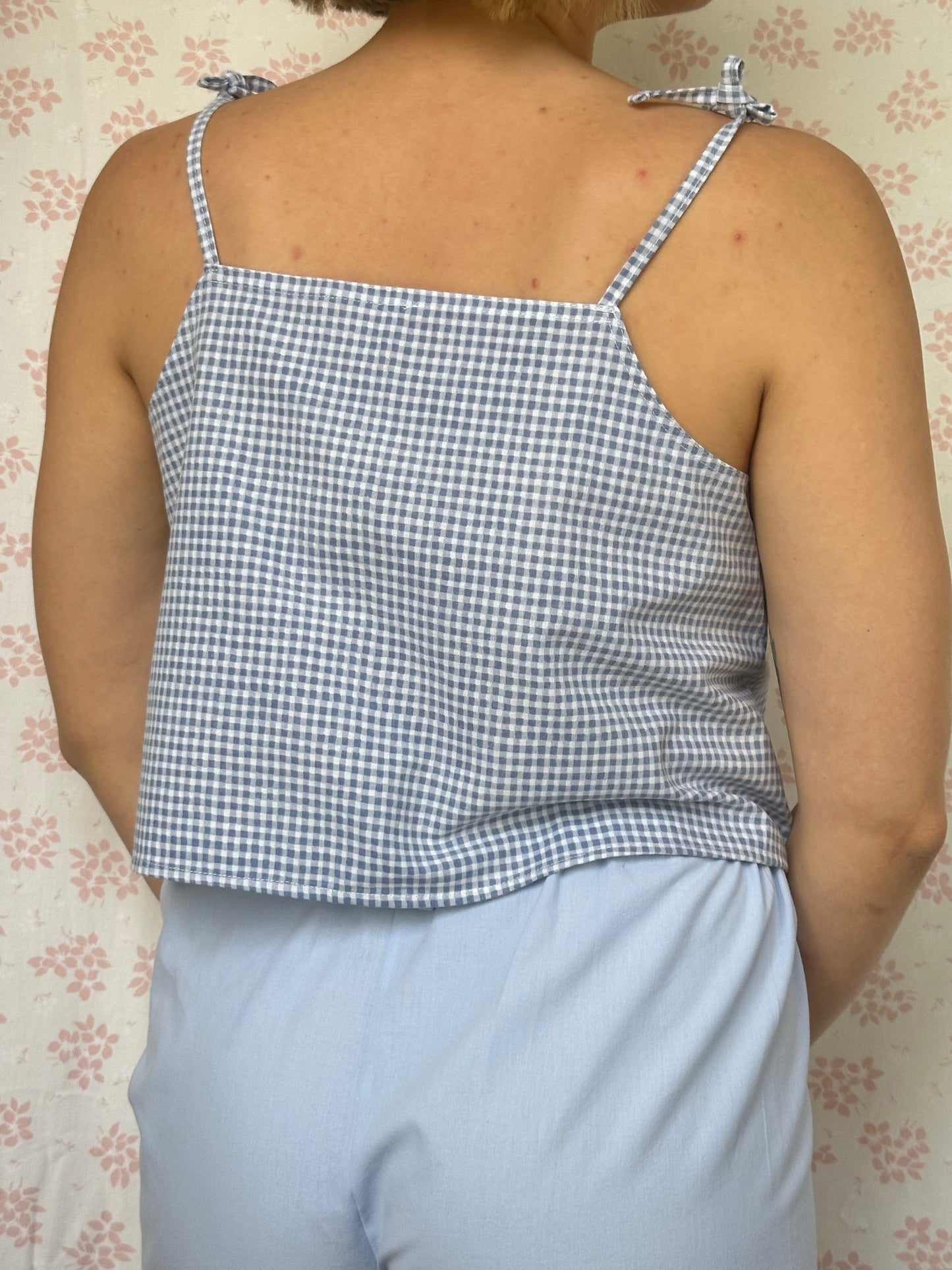 Top Vichy Bleu