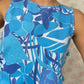 Haut Noeud Motif Bleu