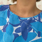 Haut Noeud Motif Bleu