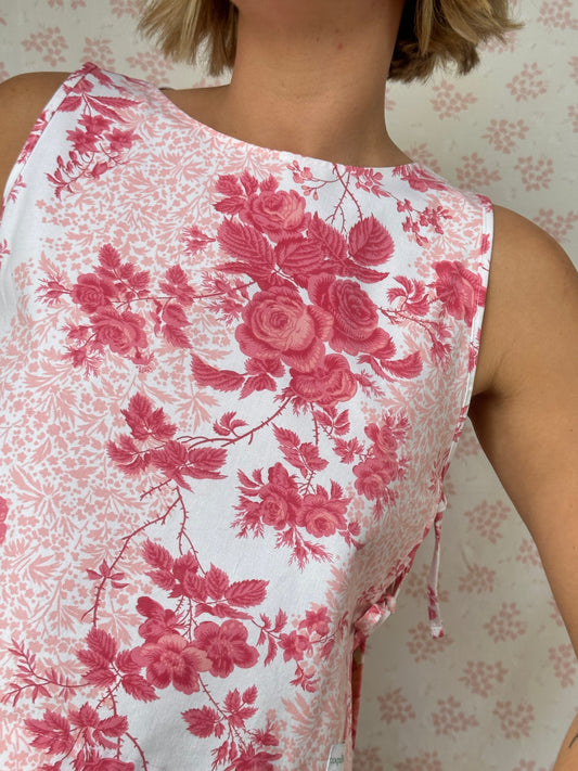 Haut Noeud Fleurs Rose