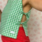 Haut Noeud Vichy Vert
