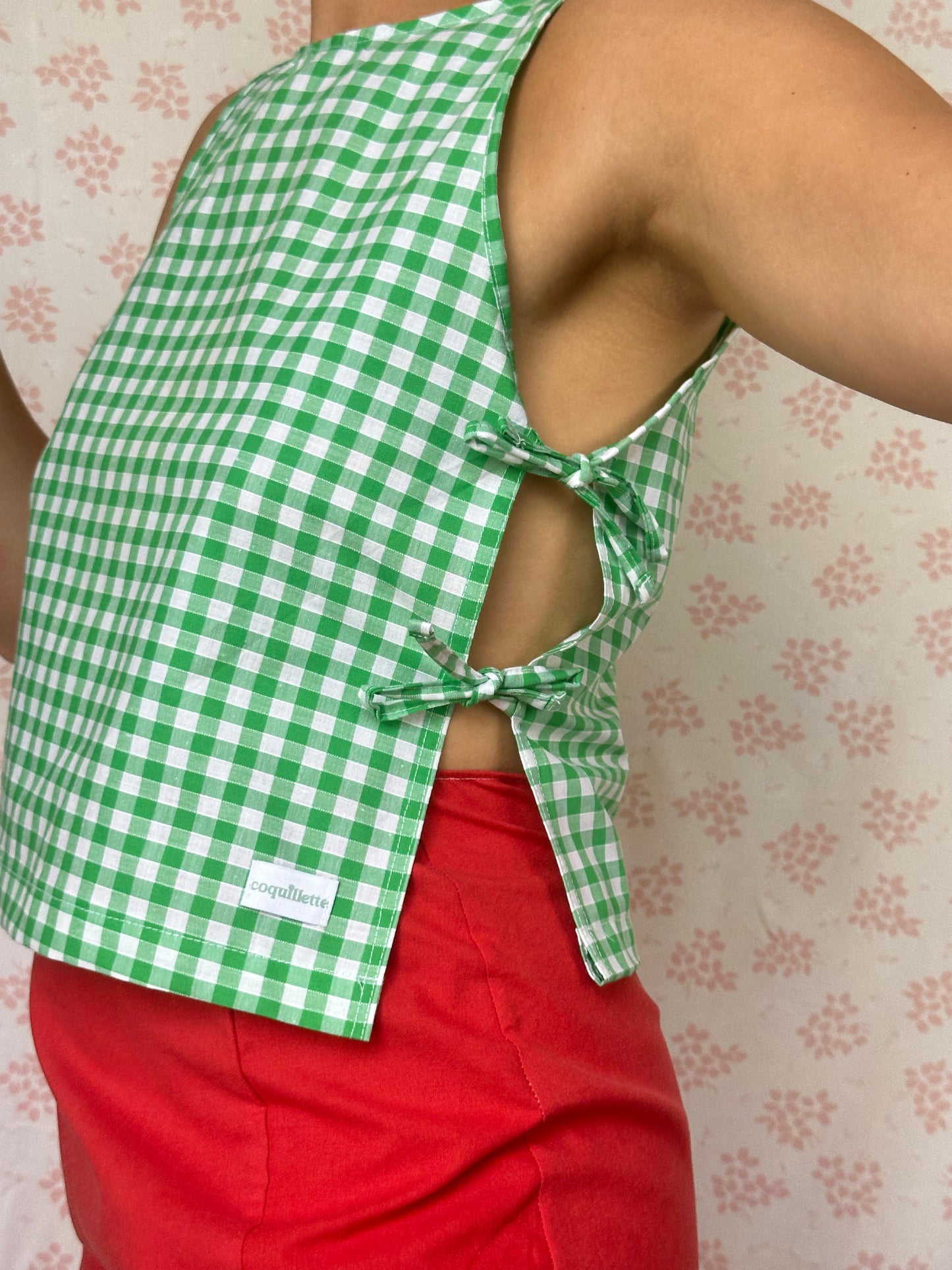 Haut Noeud Vichy Vert