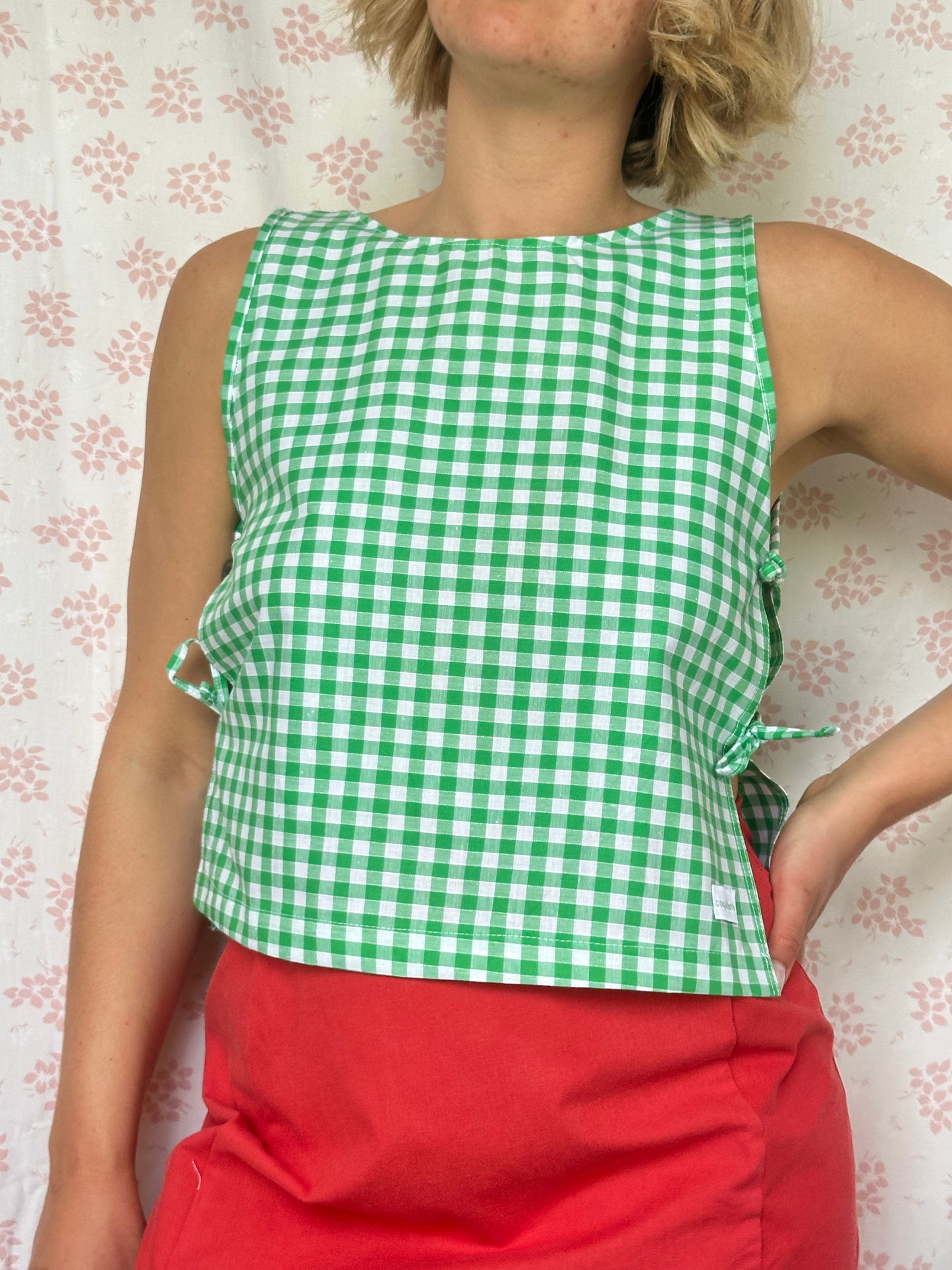Haut Noeud Vichy Vert