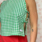 Haut Noeud Vichy Vert