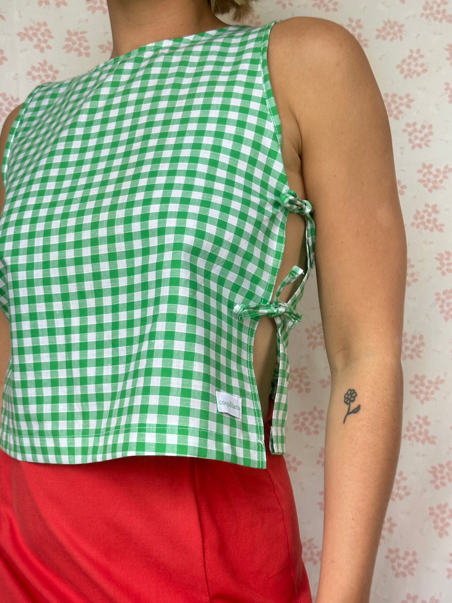 Haut Noeud Vichy Vert