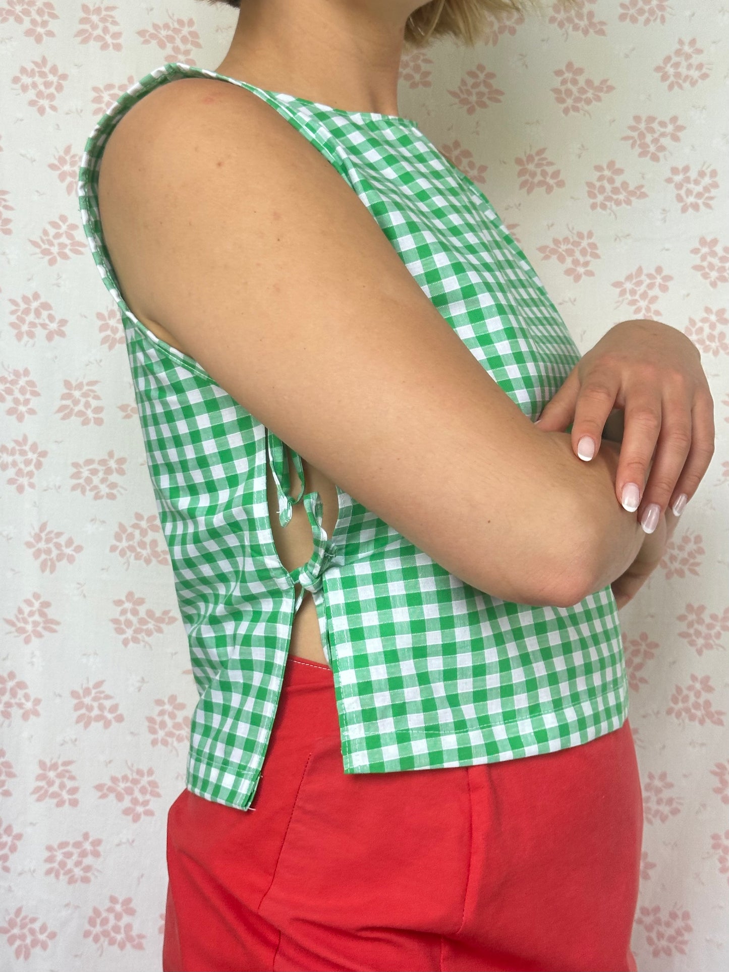 Haut Noeud Vichy Vert